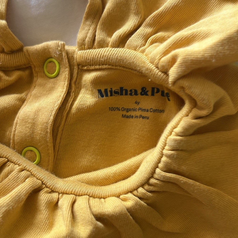Misha & Puff 4Y Ruffle Yellow Floral Short Set - Picture 2 of 5